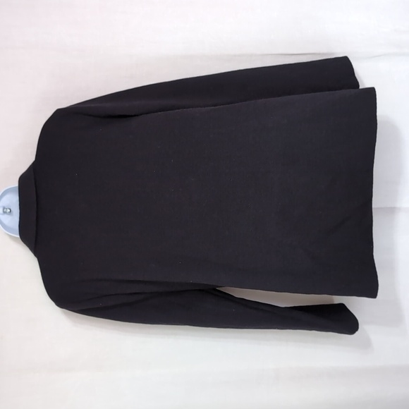 Jane And Delancey Black Knit Soft Shoulder Blazer Jacket Size Large - Picture 6 of 8